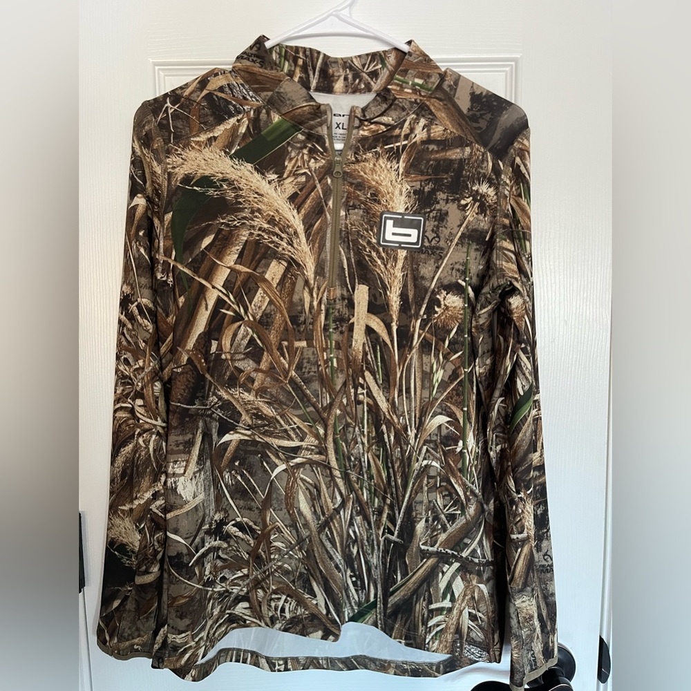 Banded Brand Quarter Zip Dri Fit Long Sleeve Shirt